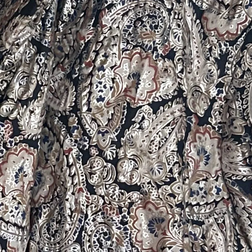 ★ Worn Once! ★ Isabel Marant Calvin Metallic Paisley Puffer Jacket - Picture 8 of 8